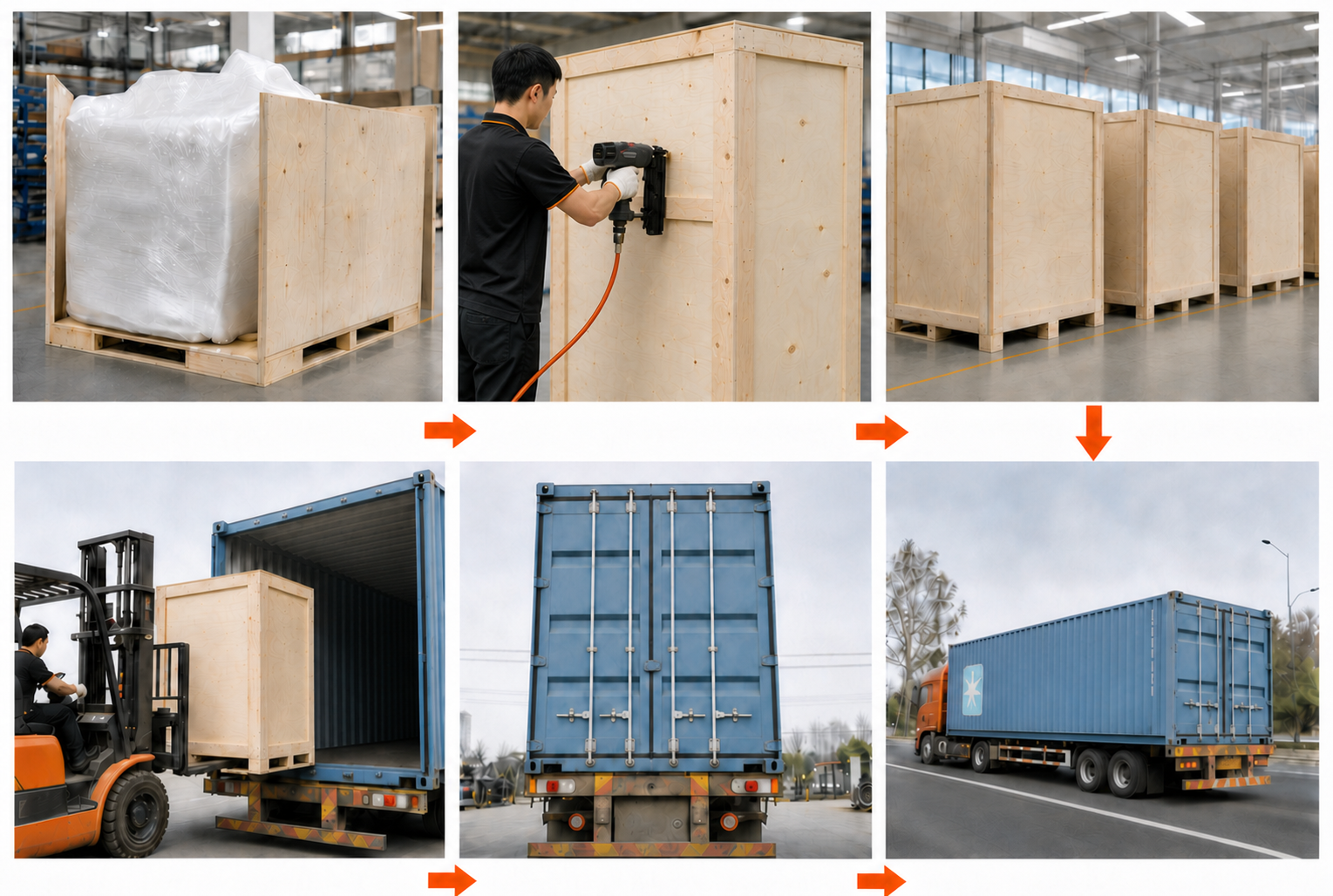 Export packing and shipping process for laser equipment