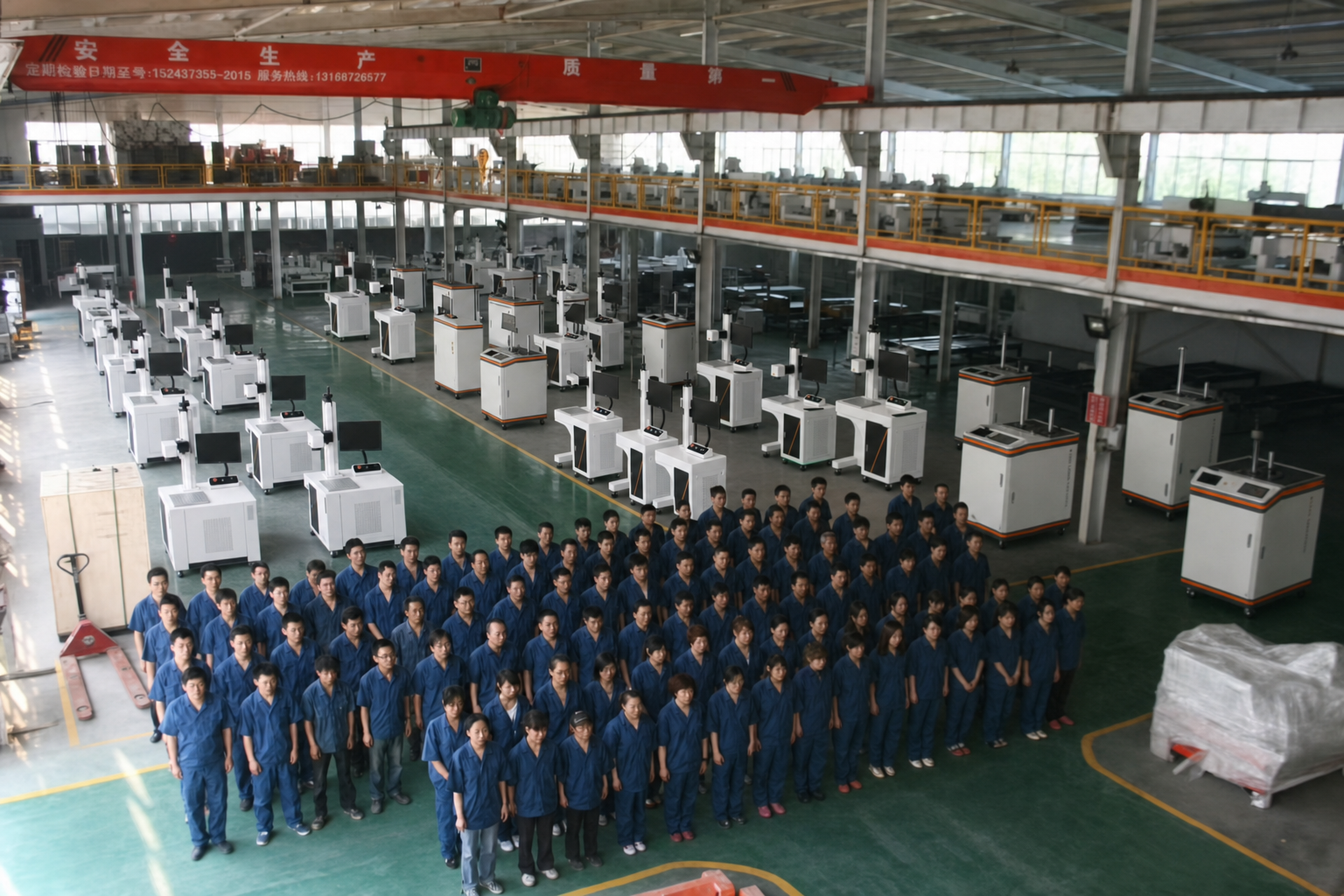 WINSWE factory floor and production team