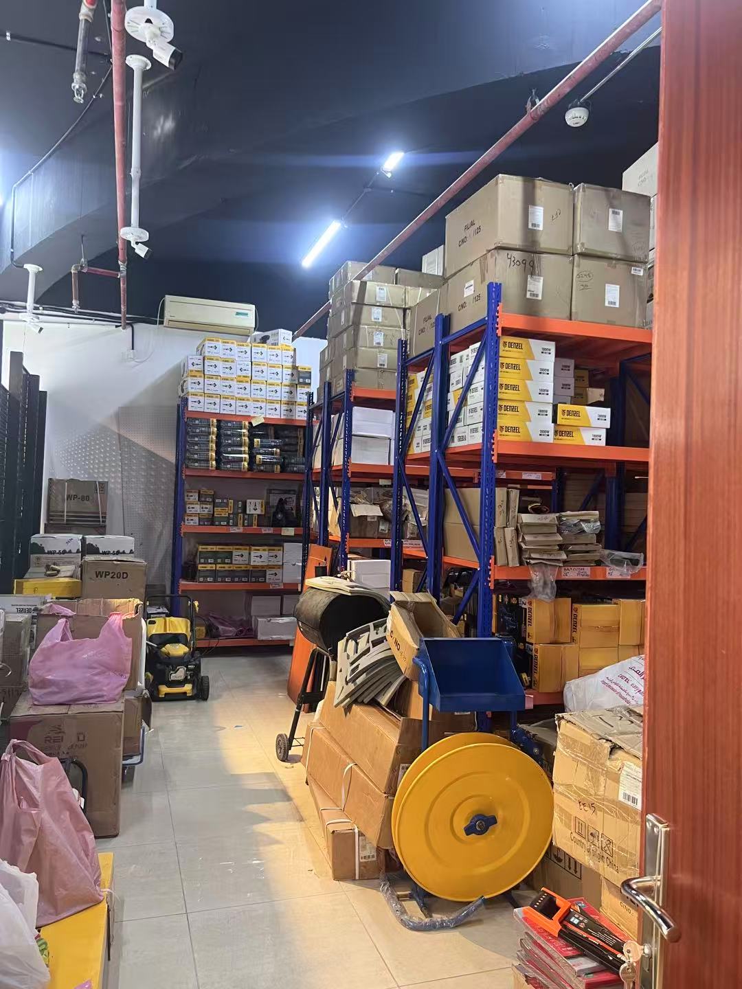 Spare parts warehouse inventory