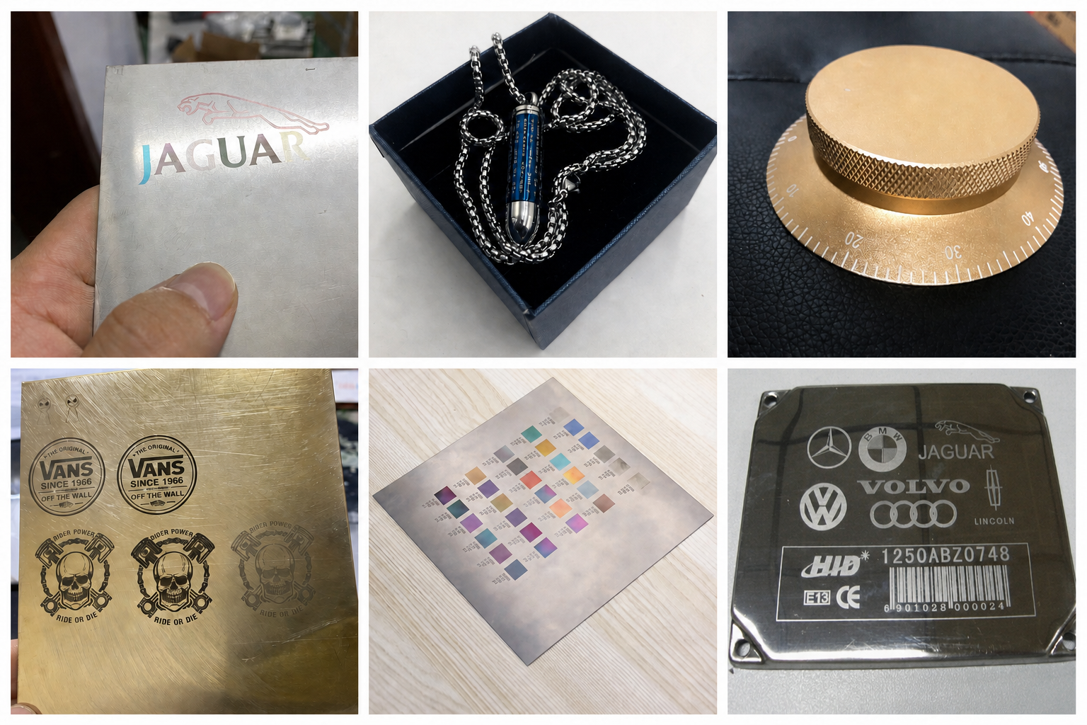 MOPA laser marking machine sample applications